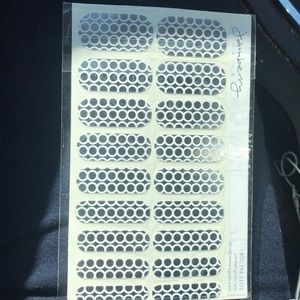 Jamberry Nail metallic silver circles-NEW